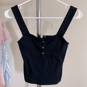 Abercrombie & Fitch black sweetheart tank top